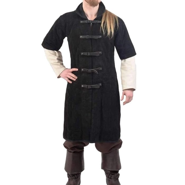 Medieval Larp Combat Armor Aketon Gambeson Jacket Men Viking Warrior Costume Battle Hero Outfit Thick Padded Coat Short Sleeves 2