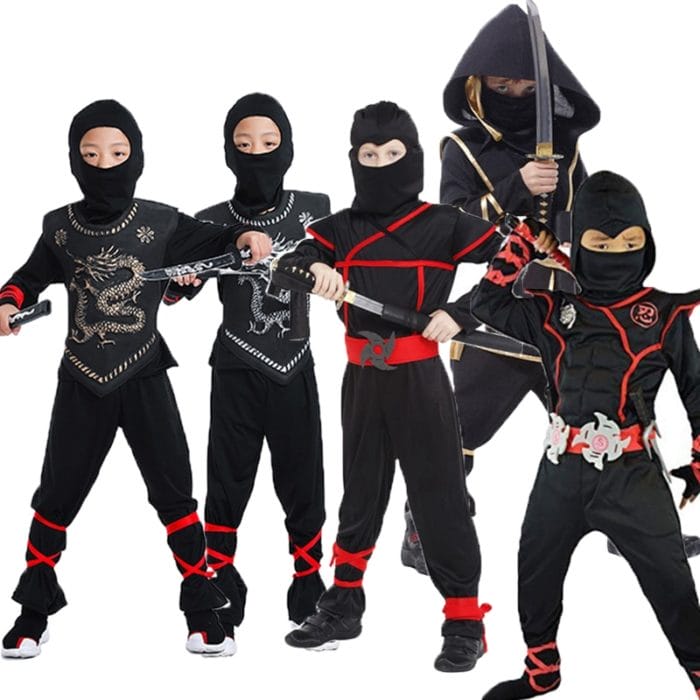 Kids Ninja Costumes Halloween Party Boys Girls Warrior Stealth Children Cosplay Ninjago Assassin Costume Children's Day Gifts 1