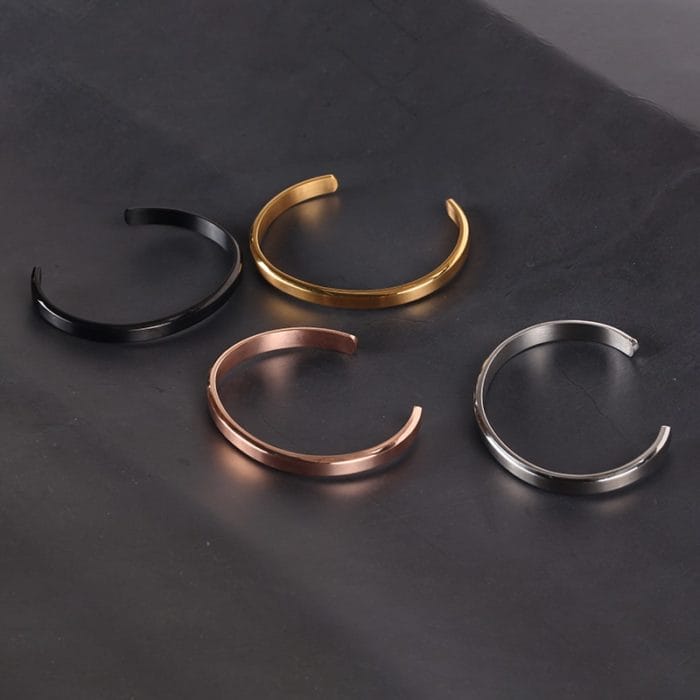 Mcllroy Cuff Bracelets Bangles Men Women Stainless Steel Gold Bangle Love Viking Unisex Pulseras Luxury Fashion Jewelry bangles 4