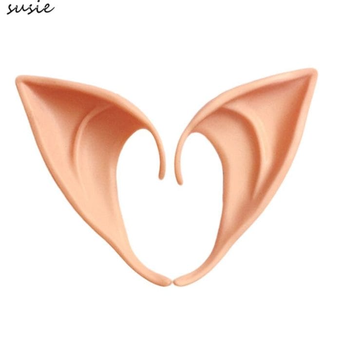 1 Pair Halloween Party Elven Elf Ears Pointed Anime Fairy Cospaly Costumes Vampire Soft Christmas Party Mask 5