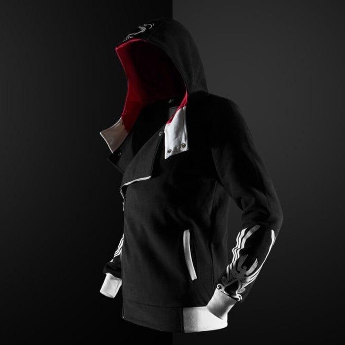 New 5 color Assassin hoodie unisex zipper jacket Street fashion print hoodie Assassin hoodie for boys Plus size S-4XL streetwear 1