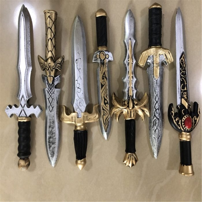 1:1  Dagger Sword Knife Cosplay Weapon Prop Movie Game Anime Role Play Halloween Link Cos Kids Gift Safety PU 7 Styles 1