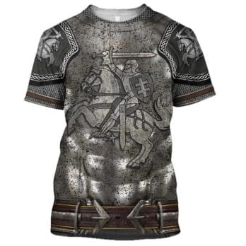 Drop shipping 3D Printed Knight Medieval Armor Men t shirt Knights Templar Harajuku Fashion Tee shirt summer Casual Unisex tees 1
