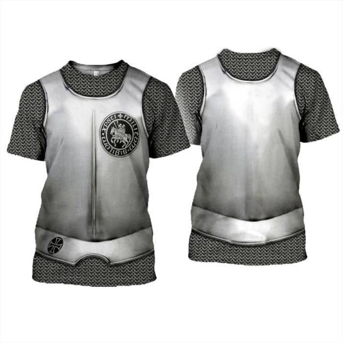 Greek Medieval Armor 3D printed t shirt Harajuku summer Short sleeve shirt Knights street Casual Unisex T-shirt Tops DW0045 2