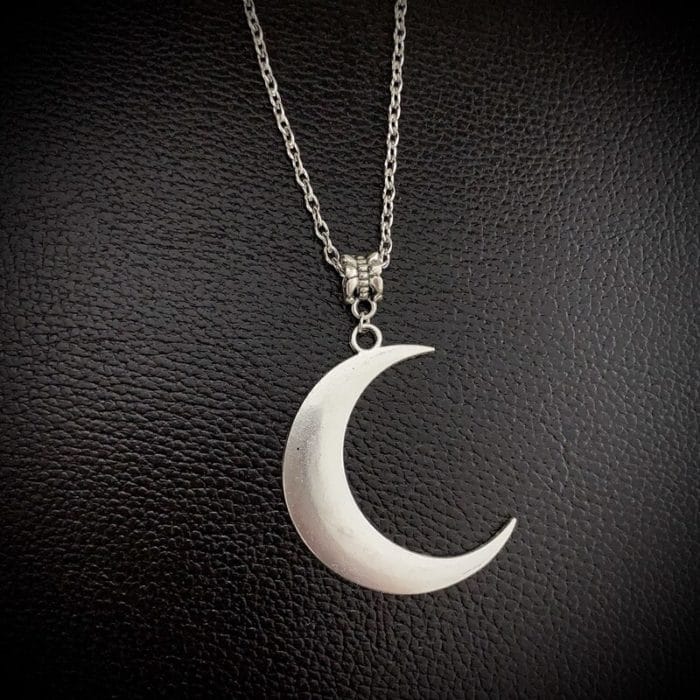 Crescent earrings mysterious gothic jewelry moon witch celtic pagan viken moon god moon phase witch goddess fashion woman gift 4
