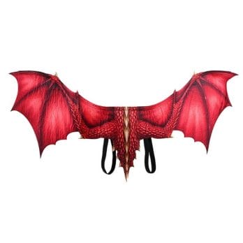 Adult Boy and Girl Kids Halloween Decoration Carnival Party Animal Costume Dragon Cosplay Masquerade Face Mask and Wings 2