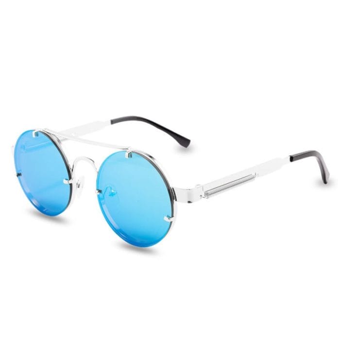Round Steampunk Sunglasses Brand Design Men Women Metal Punk Sun glasses Vintage Sunglass UV400 Shades Eyewear Gafas de Sol 4