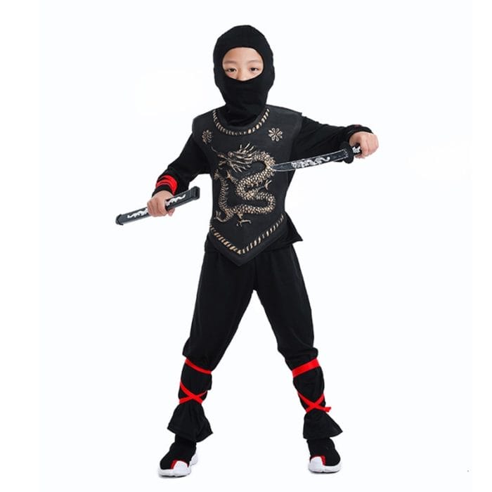 Kids Ninja Costumes Halloween Party Boys Girls Warrior Stealth Children Cosplay Ninjago Assassin Costume Children's Day Gifts 6