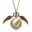 Retro Steampunk Smooth Snitch Ball Shaped Quartz Pocket Watch Fashion Sweater Angel Wings Necklace Chain Gifts for Men Women kid 14