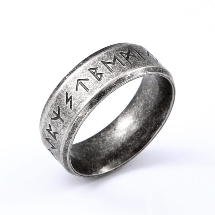 Beier 316L Stainless steel Odin Norse Viking Amulet Rune MEN Ring fashion  words RETRO Rings Jewelry  LR-R133 1