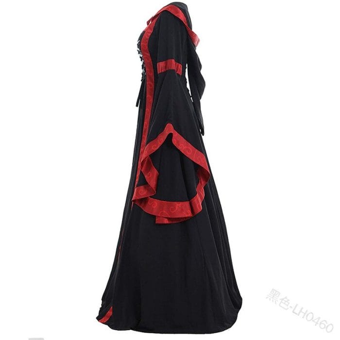 New Hooded Medieval dress costume women Maxi dress Renaissance Queen Cosplay Long Dress Women Retro Fancy Clothes Halloween 5XL 4
