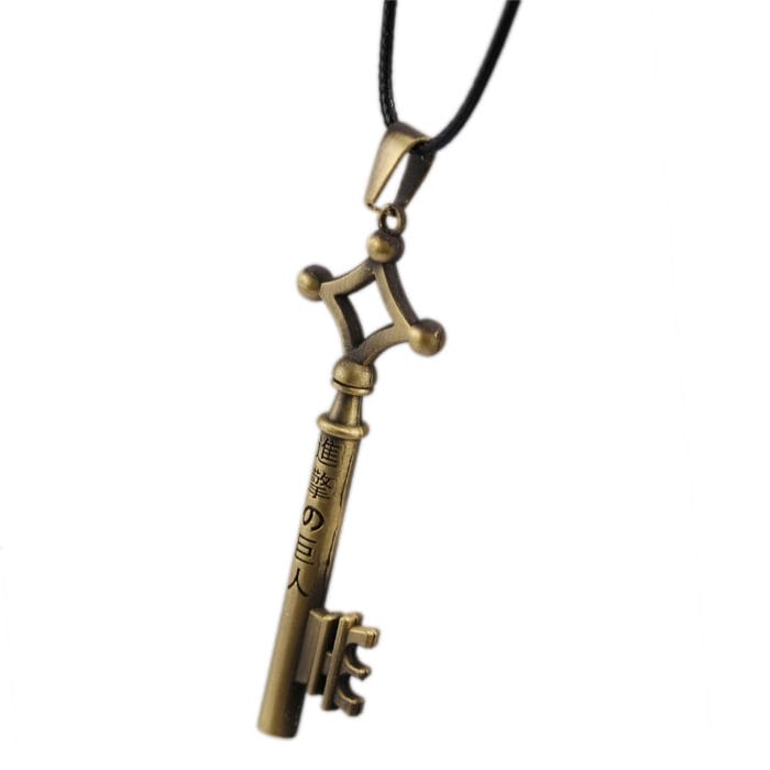 Attack on Titan Eren Jaeger's Key Shape Necklace Pendants Vintage Shingeki no Kyojin Necklace Cosplay Accessories Figure Gift 1