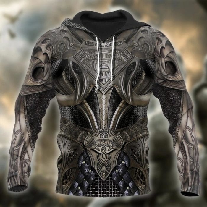 3D Printed Knight Medieval Armor Men hoodies Knights Templar Harajuku Fashion hooded Sweatshirt Unisex Casual jacket Hoodie QS22 1