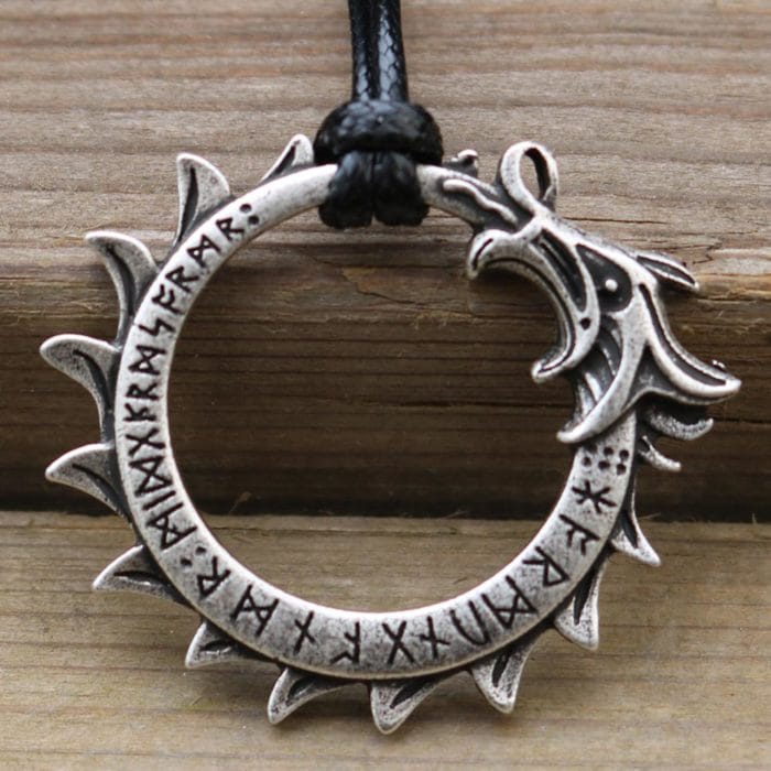Pagan Elder Futhark Runes Vintage Jewelry Runic Vegvisir Compass Pendant Viking Necklace Men Women Norse Amulet Talisman Jewerly 5