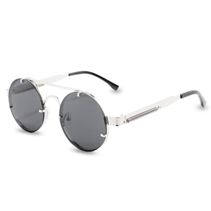 Round Steampunk Sunglasses Brand Design Men Women Metal Punk Sun glasses Vintage Sunglass UV400 Shades Eyewear Gafas de Sol 2