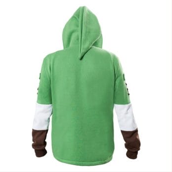 The Legend of Zelda Link Cosplay Hoodie Green Zip Up Hoodie Sweatshirt Cotton Long Sleeve Coat Cosplay Costume 6