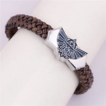 The Legend of Zelda Cosplay Alloy Leather Bracelet Wristband Anime Adult COS Accessories Props Christmas Halloween Gift 3