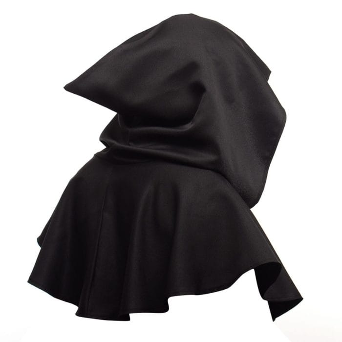 Men Medieval Costume Renaissance Hood Polyester Capelet Larp Mantle Hat 4
