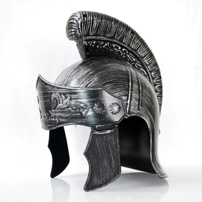 Plastic Cosplay Masquerade Roman Hat Spartan Helmet Roman Warrior Gold Helmet for Adult 5