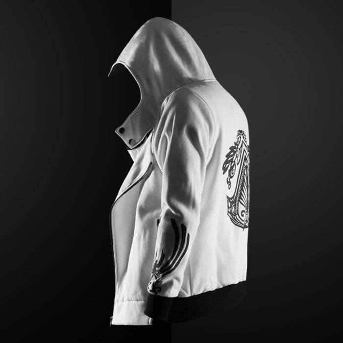 New 5 color Assassin hoodie unisex zipper jacket Street fashion print hoodie Assassin hoodie for boys Plus size S-4XL streetwear 4