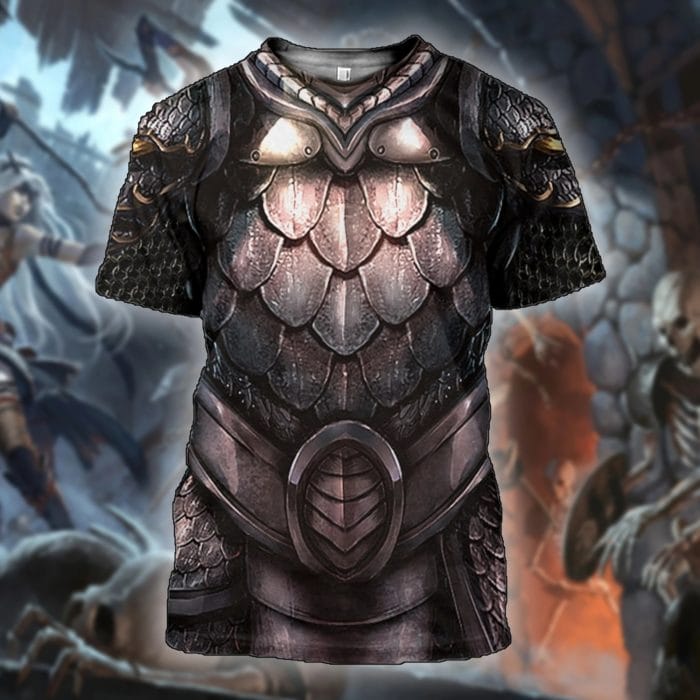 Drop shipping 3D Printed Knight Medieval Armor Men t shirt Knights Templar Harajuku Fashion Tee shirt summer Casual Unisex tees 4
